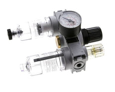 FRL 3-Part G1/8'' 750 l/min 0.2-6.0bar/3-87psi Semi-Auto 40 mm Pressure Gauge Polycarbonate Multifix 0