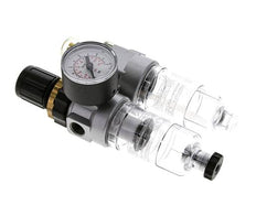 FRL 2-Part G1/4'' 350 l/min 0.5-6.0bar/7-87psi Semi-Auto Polycarbonate Standard 0