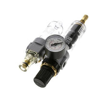 FRL 2-Part G1/4'' 350 l/min 0.5-10.0bar/7-145psi Auto Polycarbonate Standard 0