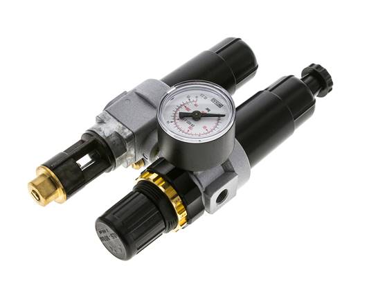 FRL 2-Part G1/8'' 350 l/min 0.5-10.0bar/7-145psi Semi-Auto Metal Standard 0