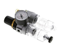 FRL 2-Part G1/8'' 350 l/min 0.5-10.0bar/7-145psi Semi-Auto Polycarbonate Standard 0