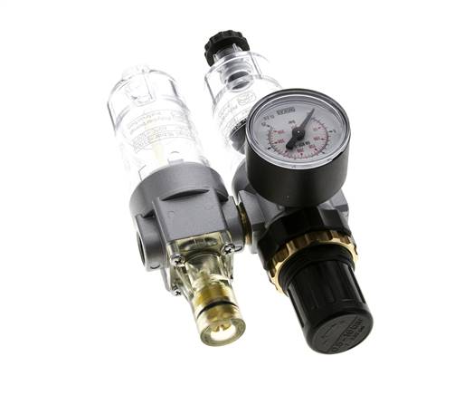 FRL 2-Part G1/4'' 350 l/min 0.5-16.0bar/7-232psi Semi-Auto Polycarbonate Standard 0