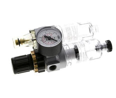 FRL 2-Part G1/4'' 350 l/min 0.5-6.0bar/7-87psi Semi-Auto Polycarbonate Standard 0