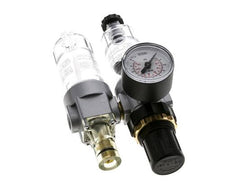 FRL 2-Part G1/4'' 350 l/min 0.5-6.0bar/7-87psi Semi-Auto Polycarbonate Standard 0