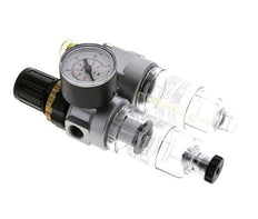 FRL 2-Part G1/4'' 350 l/min 0.5-16.0bar/7-232psi Semi-Auto Polycarbonate Standard 0