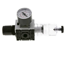 Filter-Regulator G1/4'' 1000 l/min 0.2-4.0bar/3-58psi Semi-Auto 40 mm Pressure Gauge Polycarbonate Futura 0