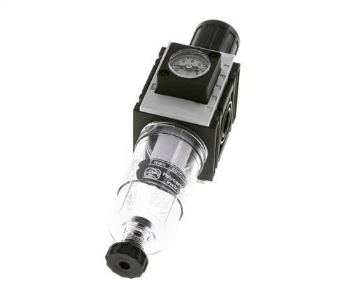 Filter-Regulator G1/4'' 1000 l/min 0.5-10.0bar/7-145psi Semi-Auto Polycarbonate Futura 0