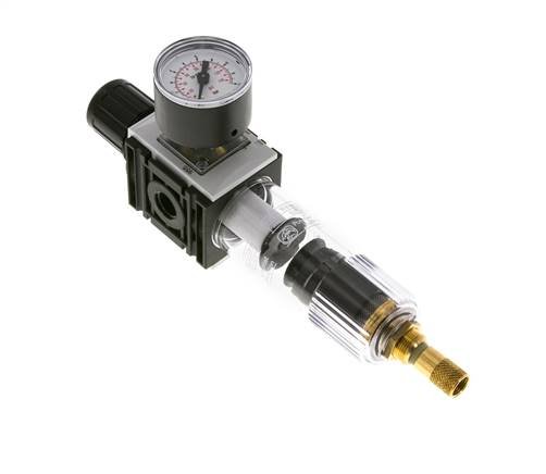 Filter-Regulator G1/4'' 1000 l/min 0.5-8.0bar/7-116psi Auto 40 mm Pressure Gauge Polycarbonate Futura 0
