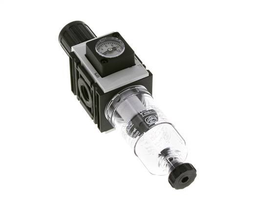 Filter-Regulator G1/4'' 1000 l/min 0.5-10.0bar/7-145psi Semi-Auto Polycarbonate Futura 0