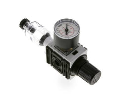 Filter-Regulator G1/4'' 1000 l/min 0.5-10.0bar/7-145psi Semi-Auto 40 mm Pressure Gauge Polycarbonate Futura 0