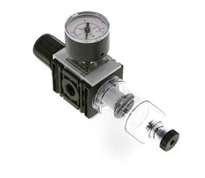 Filter-Regulator G1/4'' 1000 l/min 0.5-10.0bar/7-145psi Semi-Auto 40 mm Pressure Gauge Polycarbonate Futura 0