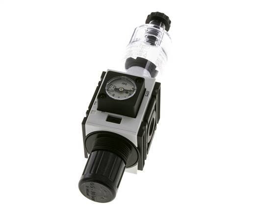 Filter-Regulator G1/4'' 1000 l/min 0.5-10.0bar/7-145psi Semi-Auto Polycarbonate Futura 0