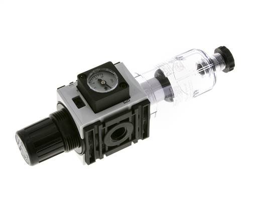 Filter-Regulator G1/4'' 1000 l/min 0.2-4.0bar/3-58psi Semi-Auto Polycarbonate Futura 0