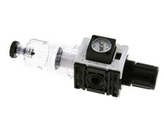 Filter-Regulator G1/4'' 1000 l/min 0.5-8.0bar/7-116psi Semi-Auto Polycarbonate Futura 0