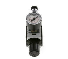 Filter-Regulator G1/4'' 1000 l/min 0.5-10.0bar/7-145psi Semi-Auto 40 mm Pressure Gauge Polycarbonate Futura 0