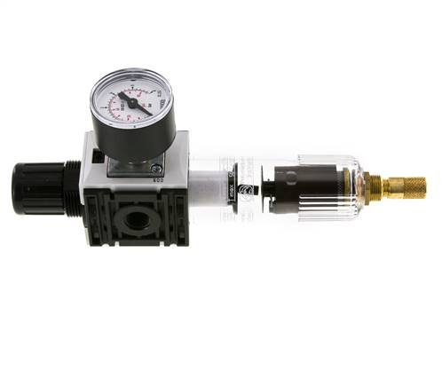 Filter-Regulator G1/4'' 1000 l/min 0.2-4.0bar/3-58psi Auto 40 mm Pressure Gauge Polycarbonate Futura 0