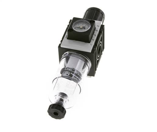 Filter-Regulator G1/4'' 1000 l/min 0.2-4.0bar/3-58psi Semi-Auto Polycarbonate Futura 0
