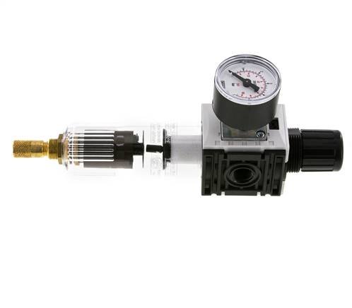 Filter-Regulator G1/4'' 1000 l/min 0.2-4.0bar/3-58psi Auto 40 mm Pressure Gauge Polycarbonate Futura 0