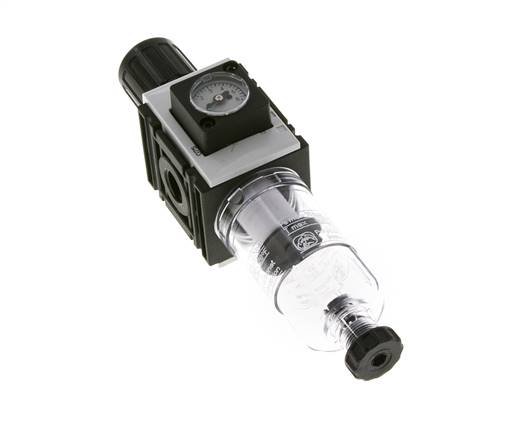Filter-Regulator G1/4'' 1000 l/min 0.2-4.0bar/3-58psi Semi-Auto Polycarbonate Futura 0
