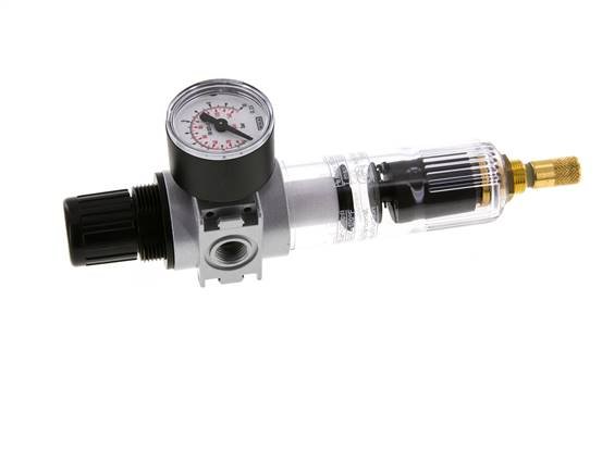 Filter-Regulator G1/4'' 1450 l/min 0.2-6.0bar/3-87psi Auto 40 mm Pressure Gauge Polycarbonate Multifix 0