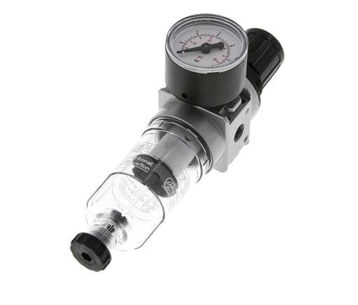 Filter-Regulator G1/8'' 1450 l/min 0.1-3.0bar/1-44psi Semi-Auto 40 mm Pressure Gauge Polycarbonate Multifix 0