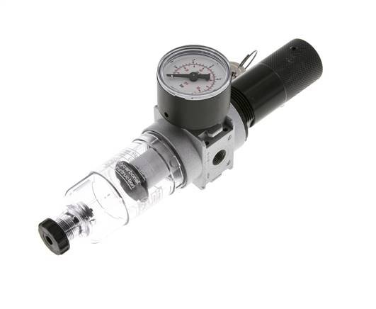 Filter-Regulator G1/8'' 1450 l/min 0.1-3.0bar/1-44psi Semi-Auto 40 mm Pressure Gauge Cylinder Lock Polycarbonate Multifix 0