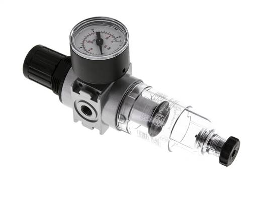 Filter-Regulator G1/8'' 1450 l/min 0.5-10.0bar/7-145psi Semi-Auto 40 mm Pressure Gauge Polycarbonate Multifix 0