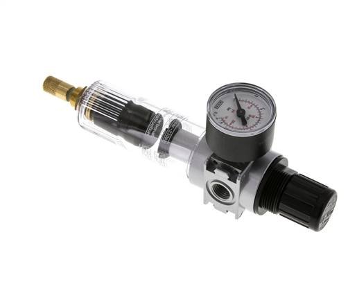 Filter-Regulator G1/4'' 1450 l/min 0.5-10.0bar/7-145psi Auto 40 mm Pressure Gauge Polycarbonate Multifix 0