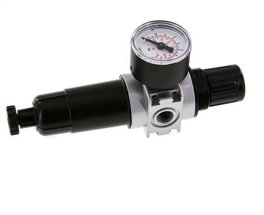 Filter-Regulator G1/4'' 1450 l/min 0.2-6.0bar/3-87psi Semi-Auto 40 mm Pressure Gauge Metal Multifix 0