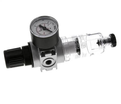 Filter-Regulator G1/8'' 1450 l/min 0.5-10.0bar/7-145psi Semi-Auto 40 mm Pressure Gauge Polycarbonate Multifix 0