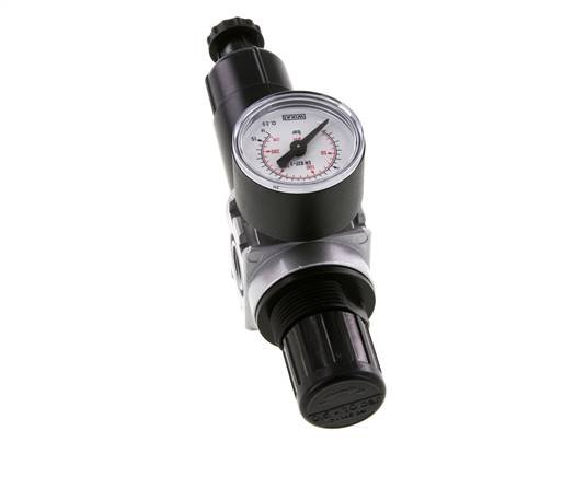Filter-Regulator G1/4'' 1450 l/min 0.5-10.0bar/7-145psi Semi-Auto 40 mm Pressure Gauge Metal Multifix 0