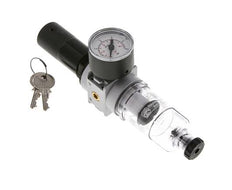 Filter-Regulator G1/8'' 1450 l/min 0.1-3.0bar/1-44psi Semi-Auto 40 mm Pressure Gauge Cylinder Lock Polycarbonate Multifix 0