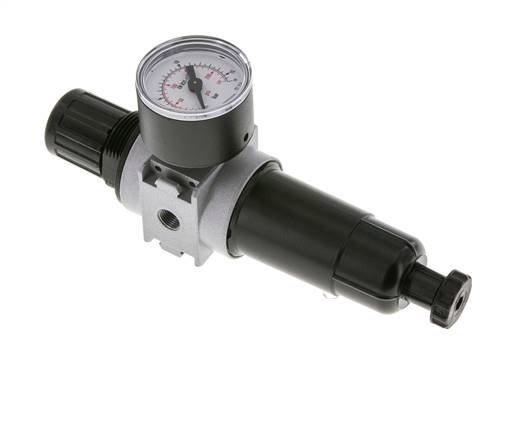 Filter-Regulator G1/8'' 1450 l/min 0.5-10.0bar/7-145psi Semi-Auto 40 mm Pressure Gauge Metal Multifix 0
