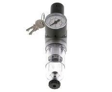 Filter-Regulator G1/8'' 1450 l/min 0.1-3.0bar/1-44psi Semi-Auto 40 mm Pressure Gauge Cylinder Lock Polycarbonate Multifix 0