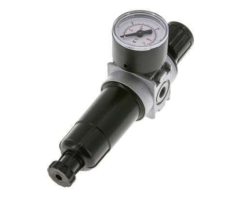 Filter-Regulator G1/8'' 1450 l/min 0.5-10.0bar/7-145psi Semi-Auto 40 mm Pressure Gauge Metal Multifix 0