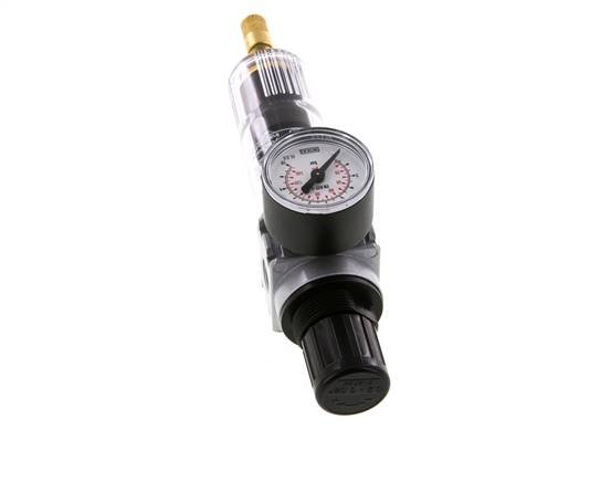 Filter-Regulator G1/4'' 1450 l/min 0.2-6.0bar/3-87psi Auto 40 mm Pressure Gauge Polycarbonate Multifix 0
