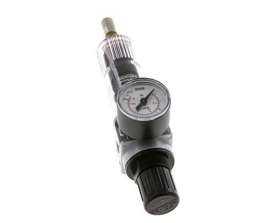 Filter-Regulator G1/8'' 1450 l/min 0.5-10.0bar/7-145psi Auto (Closed Without Pressure) 40 mm Pressure Gauge Polycarbonate Multifix 0