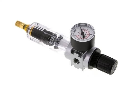 Filter-Regulator G1/4'' 1450 l/min 0.2-6.0bar/3-87psi Auto 40 mm Pressure Gauge Polycarbonate Multifix 0