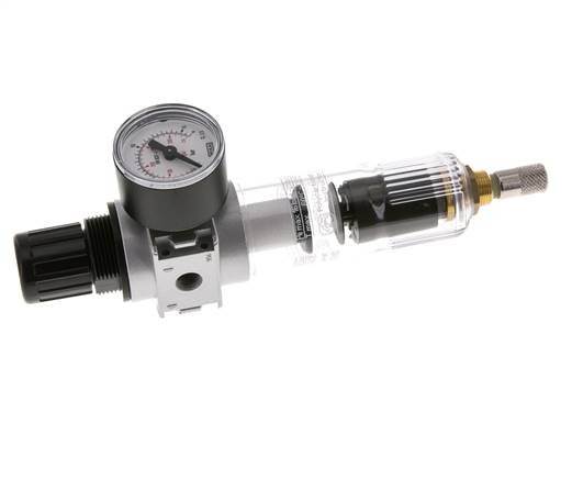 Filter-Regulator G1/8'' 1450 l/min 0.5-10.0bar/7-145psi Auto (Closed Without Pressure) 40 mm Pressure Gauge Polycarbonate Multifix 0