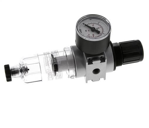 Filter-Regulator G1/8'' 1450 l/min 0.5-10.0bar/7-145psi Semi-Auto 40 mm Pressure Gauge Polycarbonate Multifix 0