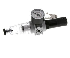 Filter-Regulator G1/8'' 1450 l/min 0.5-10.0bar/7-145psi Semi-Auto 40 mm Pressure Gauge Cylinder Lock Polycarbonate Multifix 0