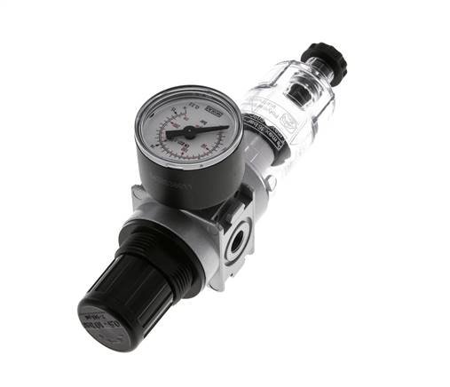 Filter-Regulator G1/8'' 1450 l/min 0.5-10.0bar/7-145psi Semi-Auto 40 mm Pressure Gauge Polycarbonate Multifix 0