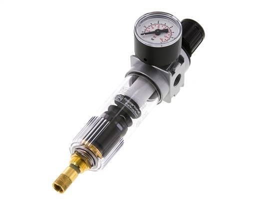 Filter-Regulator G1/4'' 1450 l/min 0.2-6.0bar/3-87psi Auto 40 mm Pressure Gauge Polycarbonate Multifix 0