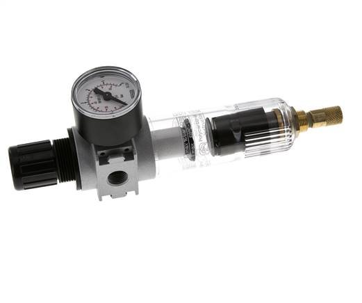 Filter-Regulator G1/4'' 1450 l/min 0.1-3.0bar/1-44psi Auto 40 mm Pressure Gauge Polycarbonate Multifix 0