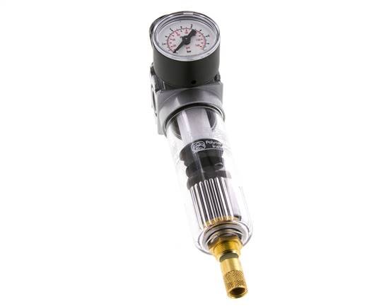 Filter-Regulator G1/4'' 1450 l/min 0.2-6.0bar/3-87psi Auto 40 mm Pressure Gauge Polycarbonate Multifix 0