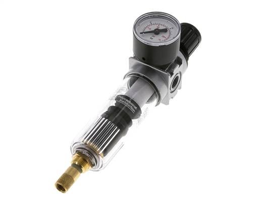 Filter-Regulator G1/4'' 1450 l/min 0.5-10.0bar/7-145psi Auto 40 mm Pressure Gauge Polycarbonate Multifix 0