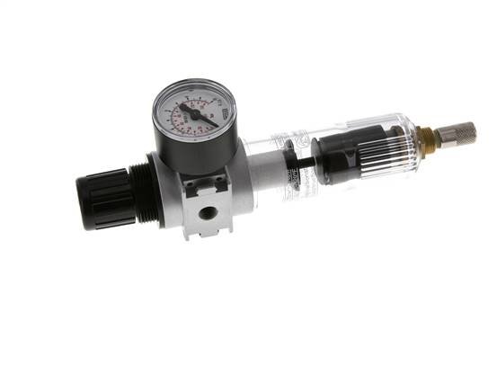 Filter-Regulator G1/8'' 1450 l/min 0.2-6.0bar/3-87psi Auto (Closed Without Pressure) 40 mm Pressure Gauge Polycarbonate Multifix 0
