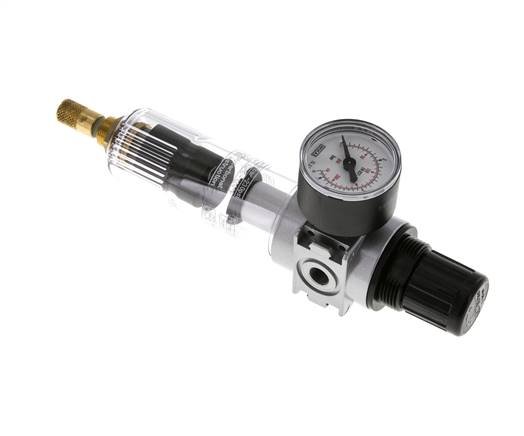 Filter-Regulator G1/8'' 1450 l/min 0.5-10.0bar/7-145psi Auto 40 mm Pressure Gauge Polycarbonate Multifix 0