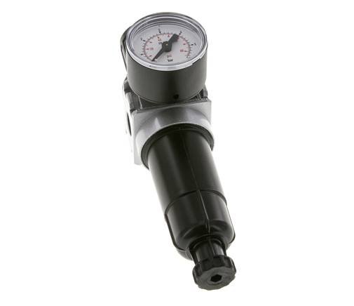 Filter-Regulator G1/4'' 1450 l/min 0.1-3.0bar/1-44psi Semi-Auto 40 mm Pressure Gauge Metal Multifix 0