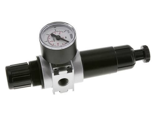 Filter-Regulator G1/4'' 1450 l/min 0.1-3.0bar/1-44psi Semi-Auto 40 mm Pressure Gauge Metal Multifix 0